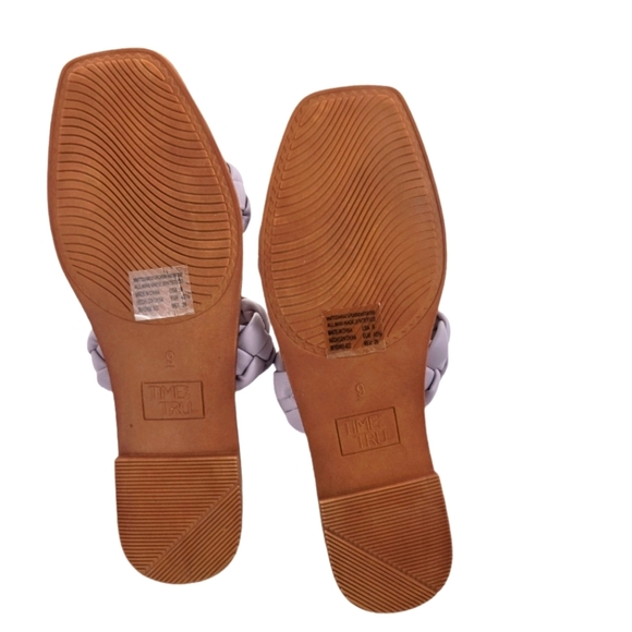 Time and Tru Purpke Braided 2 Band Sandals‎ - Picture 6 of 7
